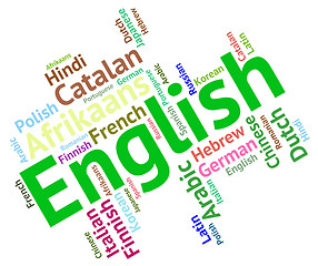 Image showing English Language Means Learn Catalan And Dialect