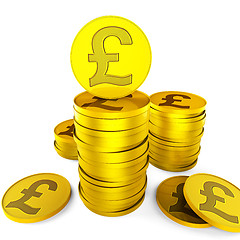 Image showing Pound Savings Indicates British Pounds And Cash