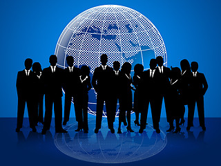 Image showing Business People Means Cooperation Globalize And Coworkers