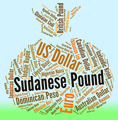 Image showing Sudanese Pound Means Worldwide Trading And Coinage