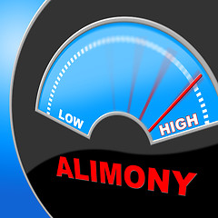 Image showing Alimony High Shows Over The Odds And Divorce