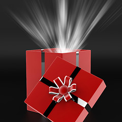 Image showing Celebrate Surprise Means Gift Box And Present