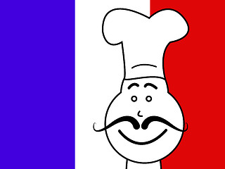 Image showing Chef France Means Cooking In Kitchen And Europe