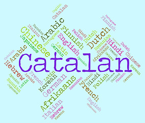 Image showing Catalan Language Means Text Catalonia And International