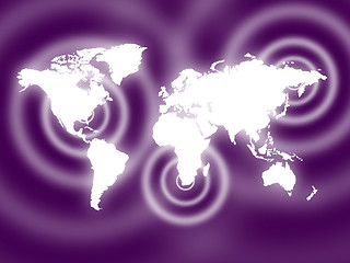 Image showing Background Mauve Indicates Global Globalize And Design