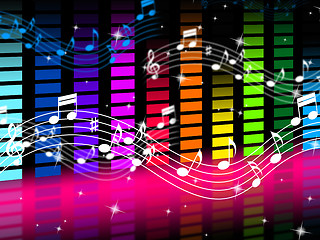 Image showing Music Background Means Rock Pop Or Classical Sounds\r