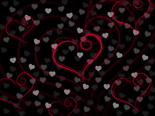 Image showing Background Heart Means Valentine Day And Backdrop