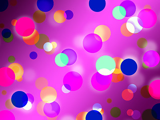 Image showing Purple Spots Background Means Glowing Dots And Round\r