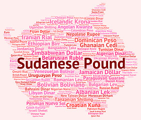 Image showing Sudanese Pound Indicates Worldwide Trading And Broker