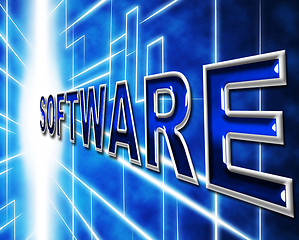 Image showing Technology Software Represents Application Program And Freeware