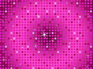 Image showing Pink Squares Background Means Twinkling Pattern And Party\r
