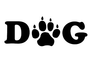 Image showing Dogs Paw Shows Pedigree Canine And Doggie