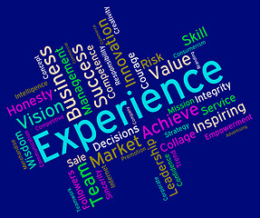 Image showing Experience Words Indicates Know How And Competency