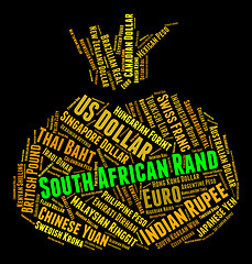 Image showing South African Rand Means Forex Trading And Exchange