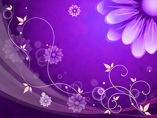 Image showing Flowers Background Shows Blossoms Buds And Petals\r