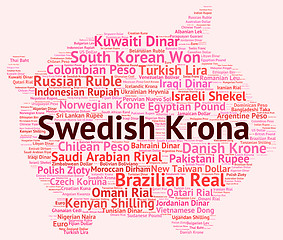 Image showing Swedish Krona Indicates Foreign Exchange And Broker