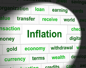 Image showing Finance Inflation Represents Economic Profit And Increase