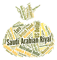 Image showing Saudi Arabian Riyal Indicates Forex Trading And Coinage