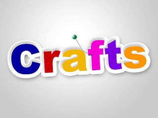 Image showing Crafts Sign Represents Design Creative And Artwork