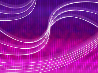 Image showing Purple Lines Background Shows Curves And Crossing Over\r