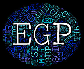 Image showing Egp Currency Indicates Forex Trading And Banknote