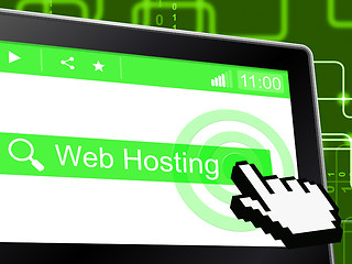 Image showing Web Hosting Means Server Webhost And Www