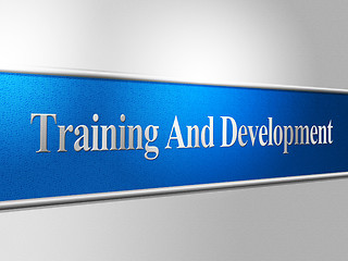 Image showing Training And Development Indicates Advance Success And Lesson