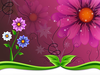 Image showing Flowers Background Means Flowering And Outside Beauty\r