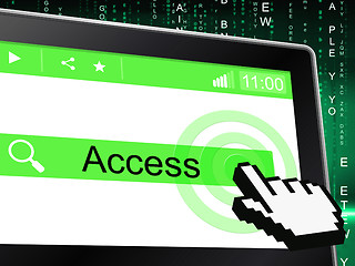 Image showing Access Online Means World Wide Web And Www