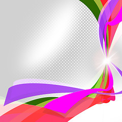 Image showing Swirl Ribbons Means Empty Space And Abstract
