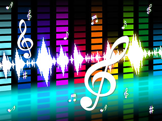 Image showing Music Background Means Instrument Tune Or Sounds\r