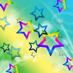 Image showing Beach Stars Background Means Shining In Sky\r