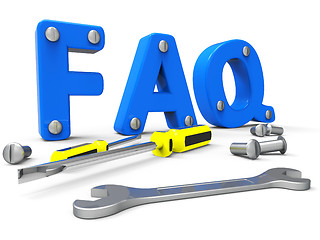 Image showing Faq Online Shows World Wide Web And Help