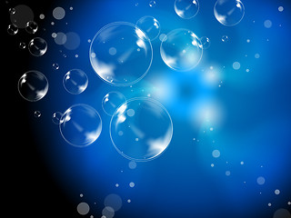 Image showing Abstract Bubbles Background Means Soapy Spheres Wallpaper\r