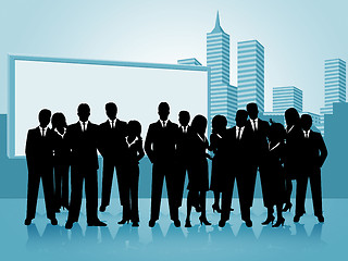 Image showing Business People Shows Businesspeople Office And Businesswoman