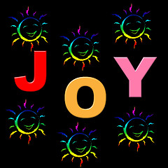 Image showing Joy Kids Shows Fun Childhood And Positive