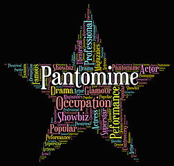 Image showing Pantomime Star Indicates Words Play And Melodrama