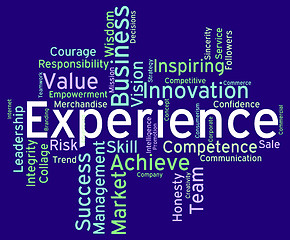 Image showing Experience Words Indicates Know How And Competence