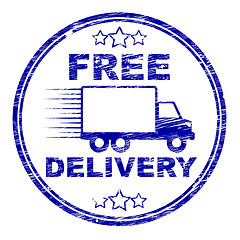 Image showing Free Delivery Stamp Represents With Our Compliments And Complimentary