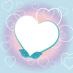 Image showing Copyspace Heart Represents Valentine Day And Blank