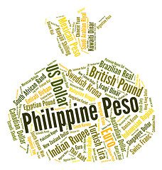 Image showing Philippine Peso Represents Exchange Rate And Broker