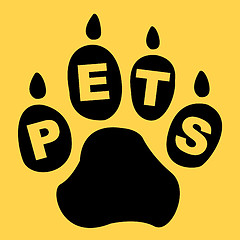 Image showing Pets Paw Shows Domestic Animal And Creature