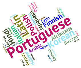 Image showing Portuguese Language Represents Portugal Communication And Dialec