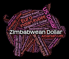 Image showing Zimbabwean Dollar Shows Forex Trading And Coin