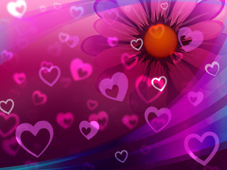 Image showing Hearts Background Shows Partner Lover And Significant Other\r