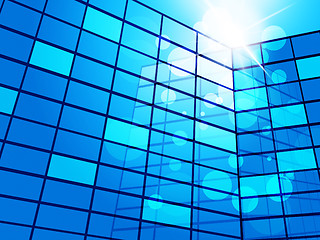 Image showing Office Building Means Blank Space And Abstract