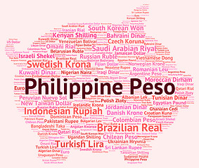 Image showing Philippine Peso Indicates Foreign Exchange And Coinage