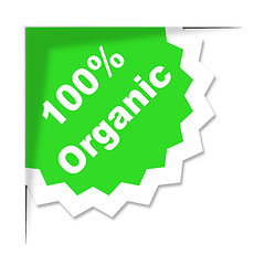 Image showing Hundred Percent Organic Shows Absolute Completely And Eco