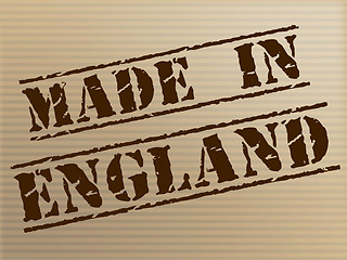 Image showing Made In England Shows United Kingdom And British