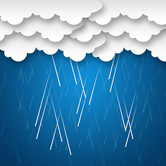 Image showing Raining Sky Background Means Rainy Weather Or Storms \r